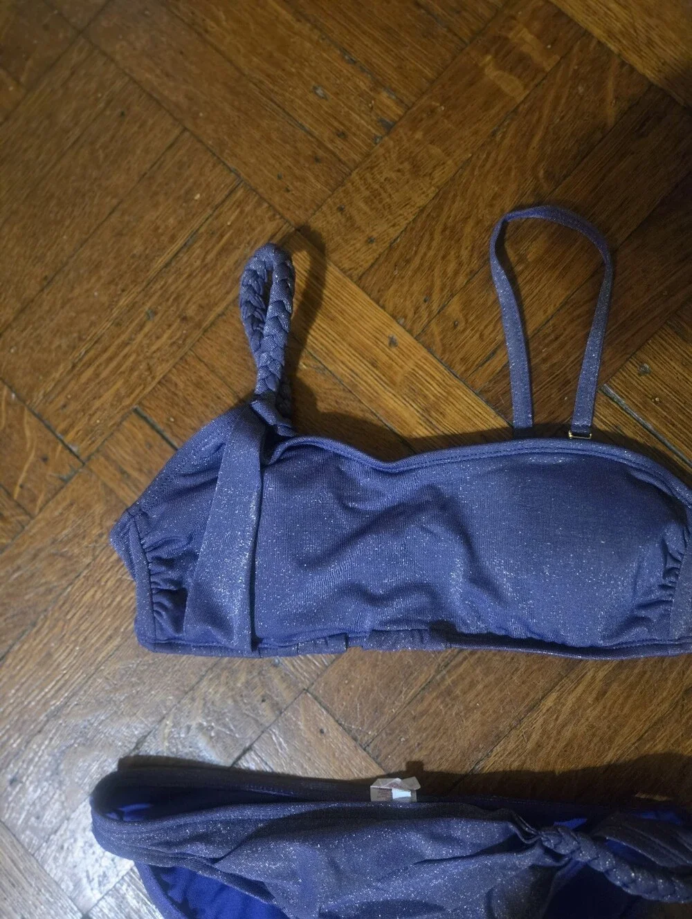 Xhilaration Shimmery Blue Two-Piece Bikini